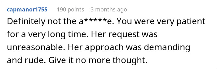 Comment highlighting patience with a young woman threatening cops and a pregnant woman, describing her as rude and demanding. Comment highlighting patience with a young woman threatening cops and a pregnant woman, describing her as rude and demanding.