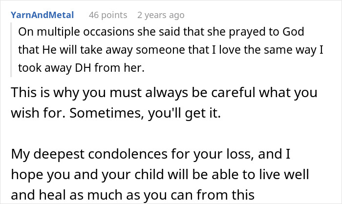 Alt text: Woman shocked by how much her mother-in-law hates her after losing her husband, reading emotional online comments. Alt text: Woman shocked by how much her mother-in-law hates her after losing her husband, reading emotional online comments.