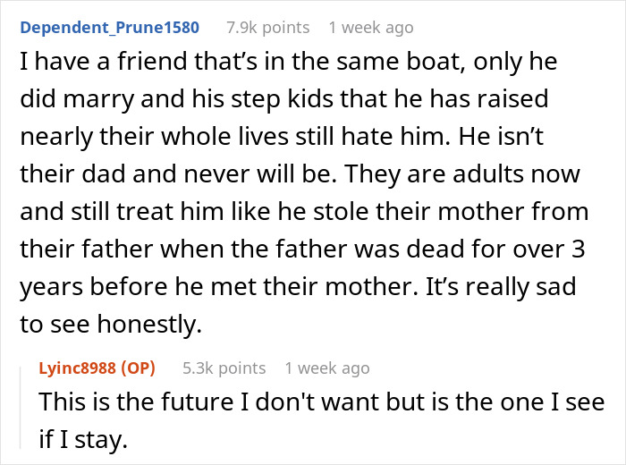 User comments on struggles of a man trying to win over fiancee’s kids before deciding to break up after years. User comments on struggles of a man trying to win over fiancee’s kids before deciding to break up after years.