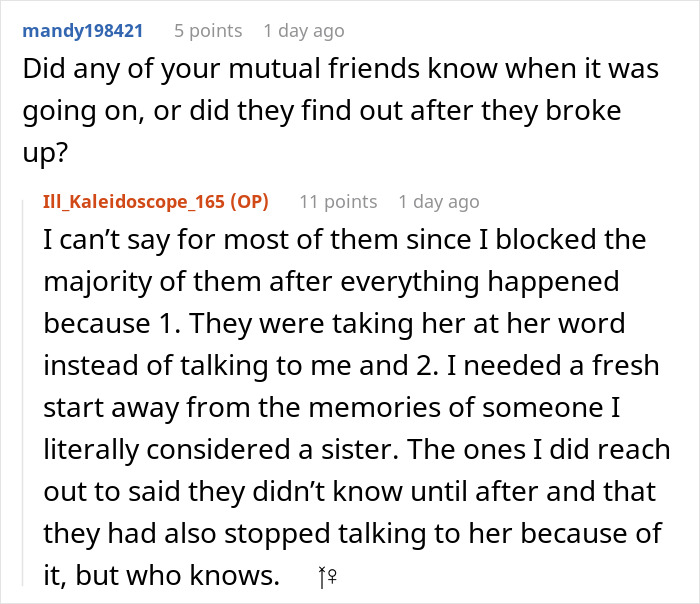 Reddit comments discussing betrayal and giving an ex-best friend a taste of her own medicine after friendship fallout. Reddit comments discussing betrayal and giving an ex-best friend a taste of her own medicine after friendship fallout.