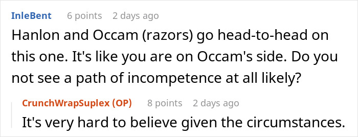 Reddit user discusses doubts about Epstein’s death, drawing from experience as a prison officer in online conversation.