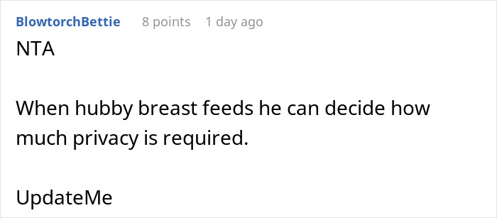 Screenshot of an online comment discussing privacy concerns about baby cam access and monitoring boundaries. Screenshot of an online comment discussing privacy concerns about baby cam access and monitoring boundaries.