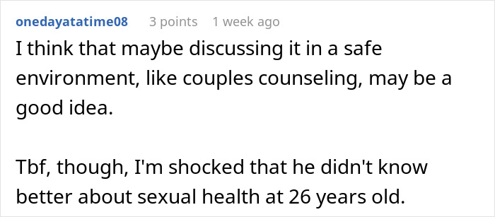 Commenter suggesting couples counseling to address resentment in a relationship affected by HPV and cancer. Commenter suggesting couples counseling to address resentment in a relationship affected by HPV and cancer.