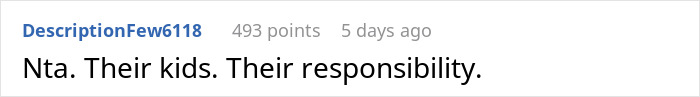 Screenshot of a social media comment saying a teen escapes dad’s babysitting trap and refuses to watch fiancée’s kids. Screenshot of a social media comment saying a teen escapes dad’s babysitting trap and refuses to watch fiancée’s kids.