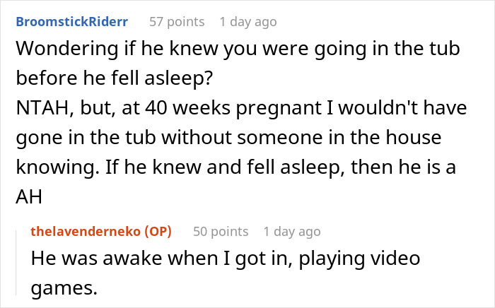 Pregnant woman stuck in bathtub at 40 weeks while partner angrily responds to her calls for help. Pregnant woman stuck in bathtub at 40 weeks while partner angrily responds to her calls for help.