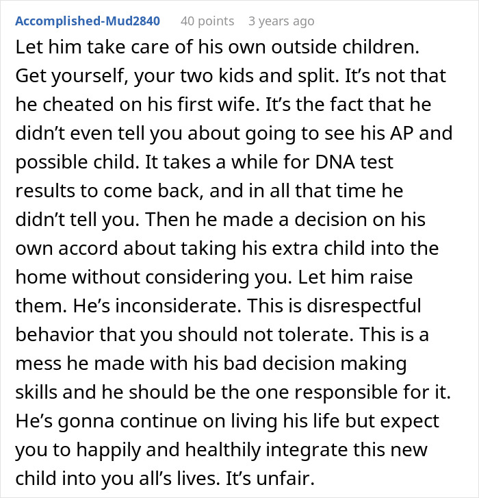 Comment about man promising wife a quiet life with two kids, then adding a bonus stepdaughter at home, causing wife to be mad. Comment about man promising wife a quiet life with two kids, then adding a bonus stepdaughter at home, causing wife to be mad.