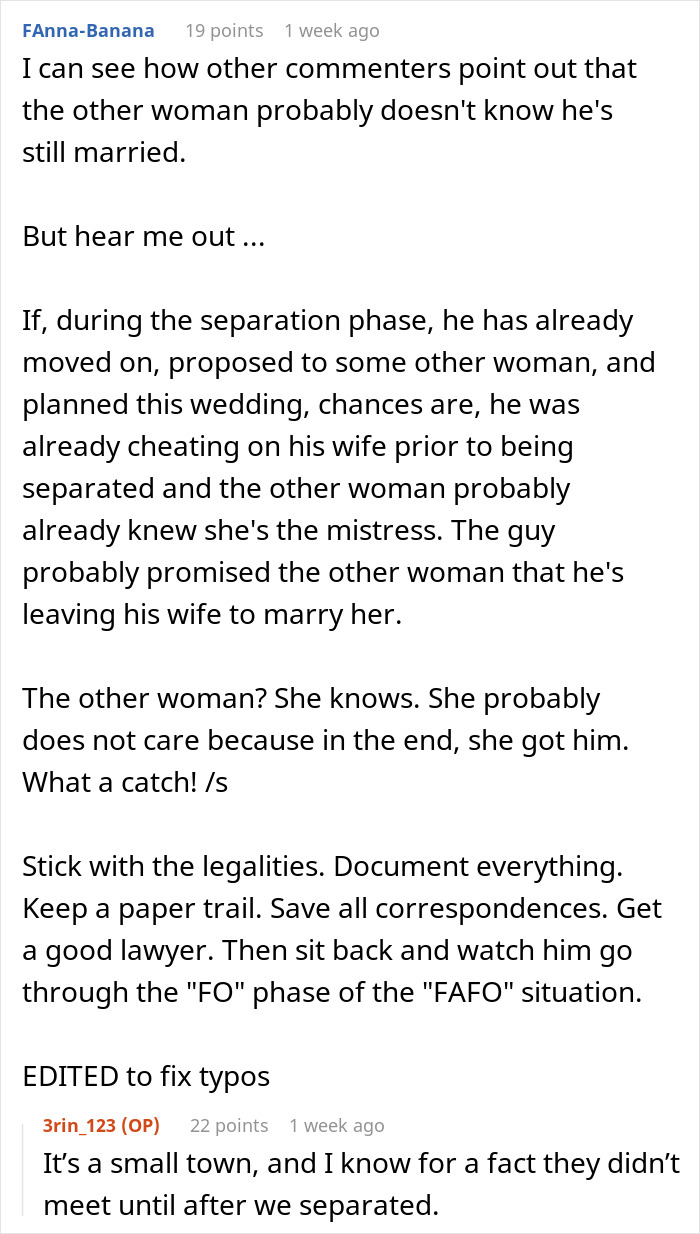 Text discussing the difference between separation and divorce, and advice for women on legal precautions. Text discussing the difference between separation and divorce, and advice for women on legal precautions.