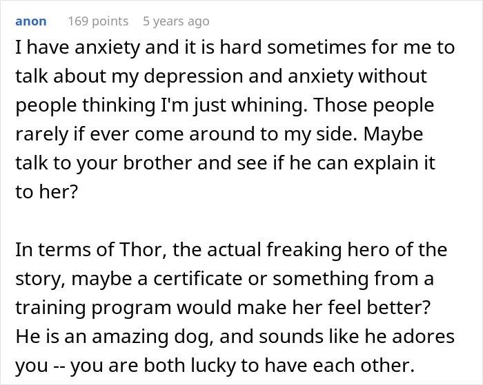 Text post from anon sharing struggles with anxiety and depression, mentioning an amazing dog who protects from a stalker. Text post from anon sharing struggles with anxiety and depression, mentioning an amazing dog who protects from a stalker.