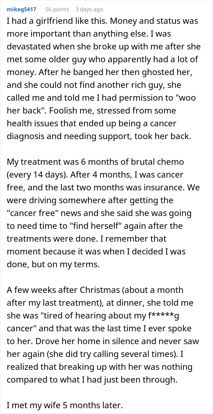 Man’s dream proposal ends in heartbreak as girlfriend chooses rich husband over hardworking partner story text.