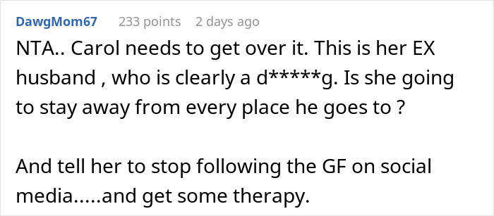 Comment discussing a woman refusing to cancel her daughter’s wedding venue despite the sister’s cheating ex causing issues. Comment discussing a woman refusing to cancel her daughter’s wedding venue despite the sister’s cheating ex causing issues.