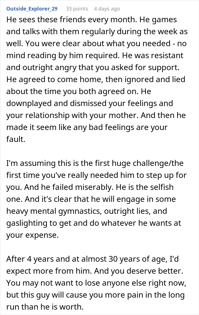 Alt text: Woman faces double heartbreak as mother’s death reveals boyfriend’s true character and causes emotional pain.