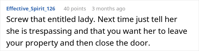 Comment about trespassing and property, related to young woman threaten cops pregnant woman incident. Comment about trespassing and property, related to young woman threaten cops pregnant woman incident.