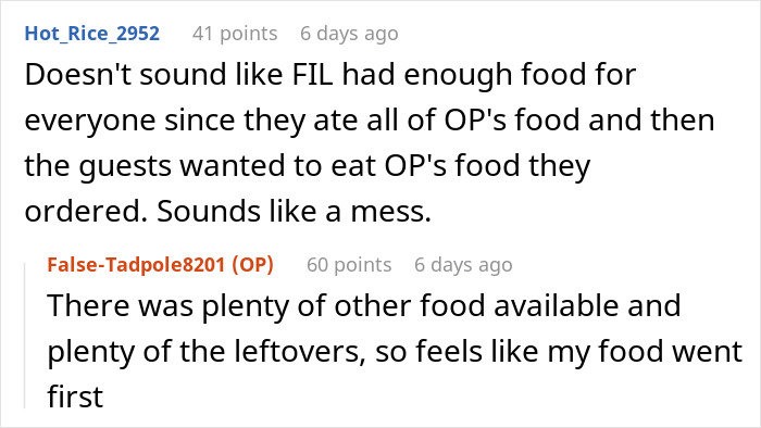 In-Laws Aware Of Woman’s Food Restrictions, Are Mad She Finds A Way To Not Eat Their Unsafe Food In-Laws Aware Of Woman’s Food Restrictions, Are Mad She Finds A Way To Not Eat Their Unsafe Food