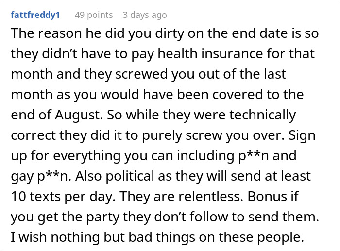 Screenshot of a user comment discussing a boss making life difficult for a grieving employee and facing karma. Screenshot of a user comment discussing a boss making life difficult for a grieving employee and facing karma.