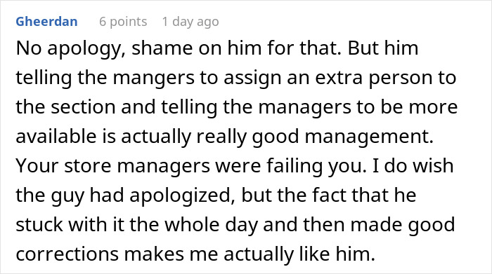 Manager says woman is useless at work in a comment thread showing discussion about management and workplace issues. Manager says woman is useless at work in a comment thread showing discussion about management and workplace issues.