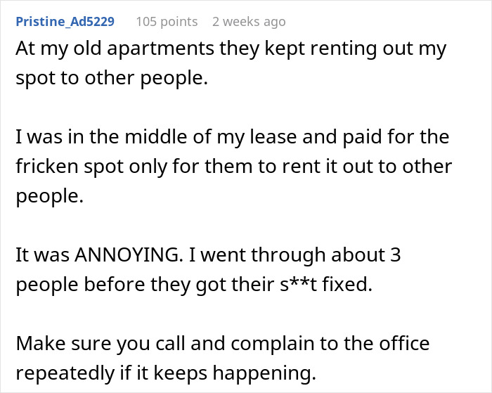 User comment about a dodgy neighbor trying to trick a woman via anonymous notes over a parking spot dispute. User comment about a dodgy neighbor trying to trick a woman via anonymous notes over a parking spot dispute.