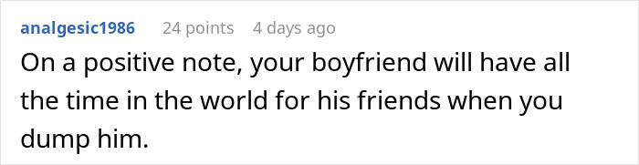 Comment on woman facing heartbreak as boyfriend’s true character emerges after mother’s death, highlighting relationship struggles.