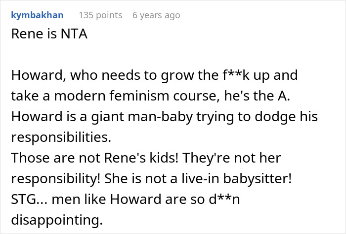 ALT text: User criticizes man accusing sister of being stranger to his kids after she refuses childcare duties in a family dispute. ALT text: User criticizes man accusing sister of being stranger to his kids after she refuses childcare duties in a family dispute.