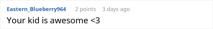 Comment on social media praising a kid's awesomeness with a heart symbol. Comment on social media praising a kid's awesomeness with a heart symbol.