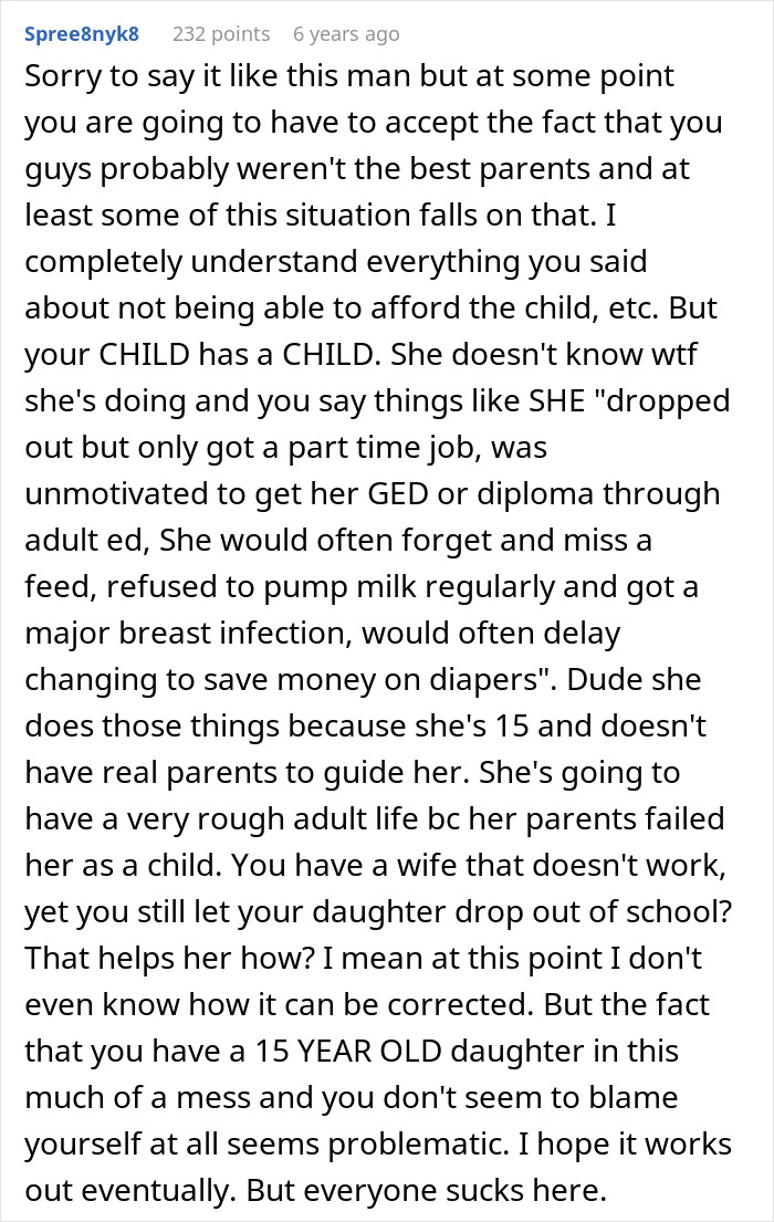 User comment discussing challenges a dad faced before calling CPS on his teen daughter and family struggles. User comment discussing challenges a dad faced before calling CPS on his teen daughter and family struggles.