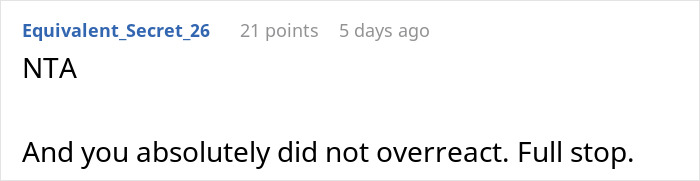 Screenshot of an online comment defending a working mom who manages once-a-week daycare, responding to in-laws' criticism. Screenshot of an online comment defending a working mom who manages once-a-week daycare, responding to in-laws' criticism.