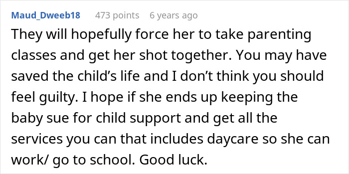 Reddit comment discussing a dad's decision to call CPS on his teen daughter and the challenges involved. Reddit comment discussing a dad's decision to call CPS on his teen daughter and the challenges involved.