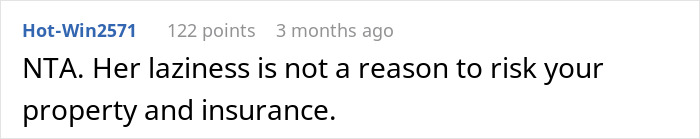 Comment on a forum discussing risks related to property and insurance, addressing laziness and personal responsibility. Comment on a forum discussing risks related to property and insurance, addressing laziness and personal responsibility.