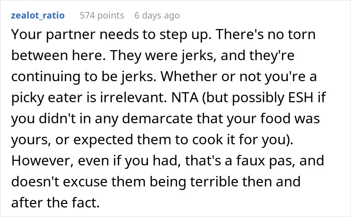 In-Laws Aware Of Woman’s Food Restrictions, Are Mad She Finds A Way To Not Eat Their Unsafe Food In-Laws Aware Of Woman’s Food Restrictions, Are Mad She Finds A Way To Not Eat Their Unsafe Food