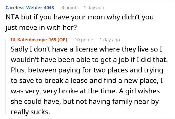 Screenshot of a Reddit conversation discussing betrayal and giving an ex-best friend a taste of her own medicine. Screenshot of a Reddit conversation discussing betrayal and giving an ex-best friend a taste of her own medicine.