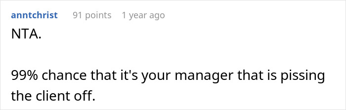 Comment on a forum post discussing an Indian guy refusing to change his name for a US client, with a friend warning about career risks. Comment on a forum post discussing an Indian guy refusing to change his name for a US client, with a friend warning about career risks.