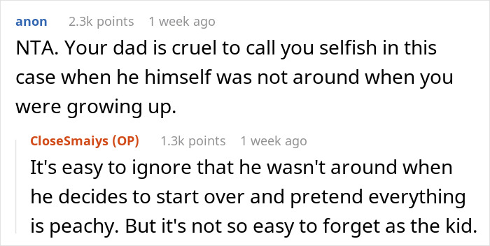 Screenshot of an online discussion about refusing to be future caregiver for an autistic stepbrother. Screenshot of an online discussion about refusing to be future caregiver for an autistic stepbrother.