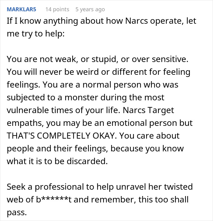 Comment discussing emotional pain and regret related to a mom telling her teen son to leave home and its impact. Comment discussing emotional pain and regret related to a mom telling her teen son to leave home and its impact.