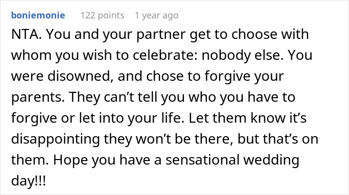 Text comment about woman’s old fight with stepsister leading to cutting ties with family shared on a forum. Text comment about woman’s old fight with stepsister leading to cutting ties with family shared on a forum.