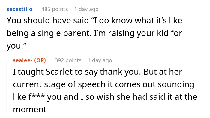 Screenshot of a Reddit conversation about a 19YO raising sister’s kid and responding defensively to criticism. Screenshot of a Reddit conversation about a 19YO raising sister’s kid and responding defensively to criticism.