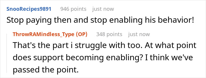 Screenshot of a social media comment thread about a woman feeling financially trapped by her jobless fiancé living off her. Screenshot of a social media comment thread about a woman feeling financially trapped by her jobless fiancé living off her.
