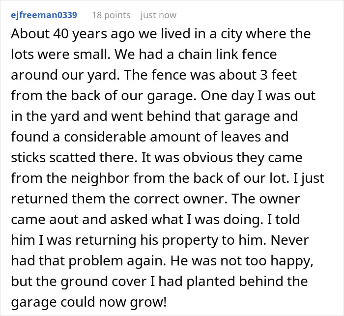 Homeowner laughs at entitled neighbor after fence dispute over view turns humorous and neighbor demands fence move.