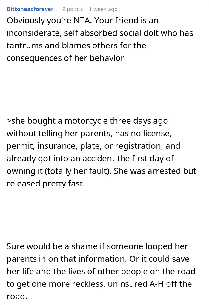 Reddit comment discussing a teen showing up at best friend’s door at 4 AM, confused about being unwelcome. Reddit comment discussing a teen showing up at best friend’s door at 4 AM, confused about being unwelcome.