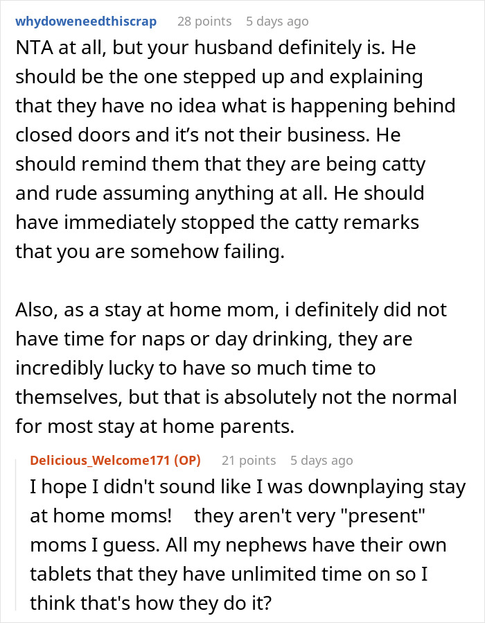 Text conversation discussing challenges of working moms and misconceptions about daycare and stay-at-home parenting. Text conversation discussing challenges of working moms and misconceptions about daycare and stay-at-home parenting.