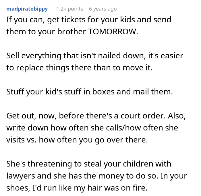 Widow planning to move back to home country with kids faces court threats from mother-in-law over custody. Widow planning to move back to home country with kids faces court threats from mother-in-law over custody.