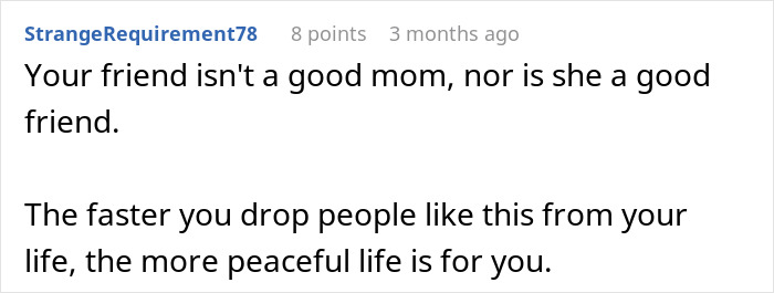 Comment discussing how dealing with friend’s rowdy kids leads to choosing childfree events for peace. Comment discussing how dealing with friend’s rowdy kids leads to choosing childfree events for peace.