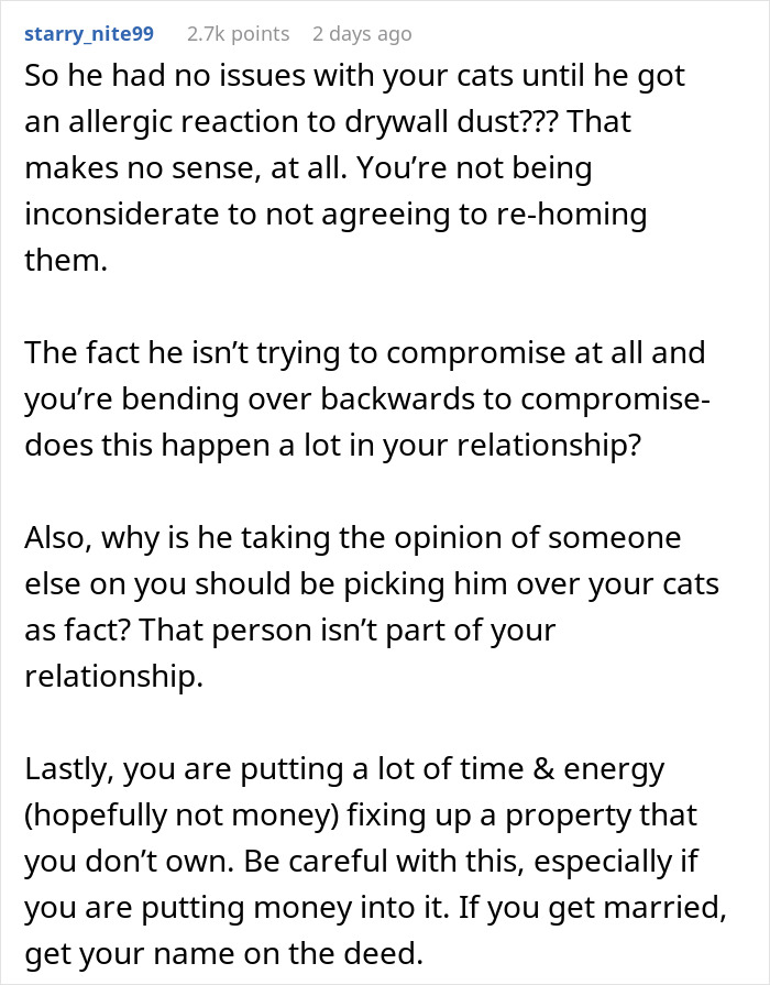 Fiancée Left Shocked After Guy Demands Her 4 Senior Cats Be Rehomed Before Wedding Fiancée Left Shocked After Guy Demands Her 4 Senior Cats Be Rehomed Before Wedding