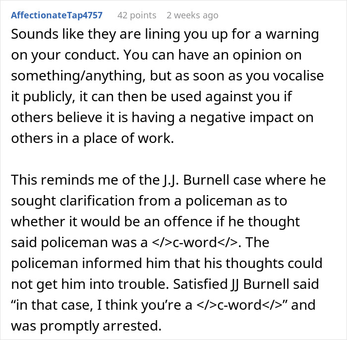 Online discussion about a worker disciplined for ChatGPT slurs and workplace conduct affecting others negatively. Online discussion about a worker disciplined for ChatGPT slurs and workplace conduct affecting others negatively.