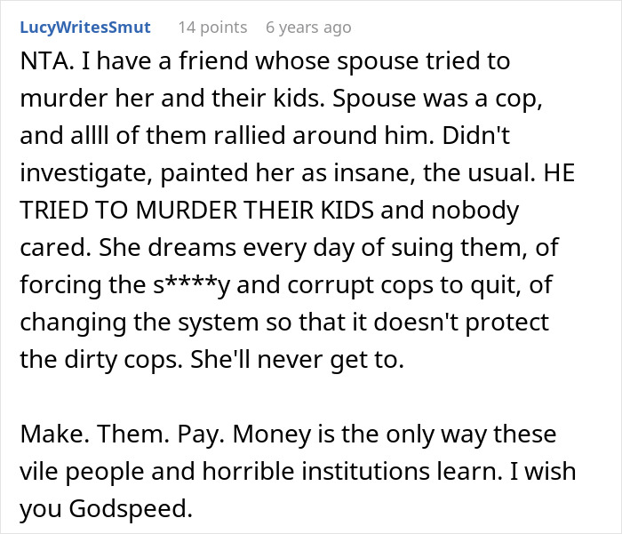 Reddit comment discussing wrongful jailing and calling out corrupt detective and police misconduct. Reddit comment discussing wrongful jailing and calling out corrupt detective and police misconduct.