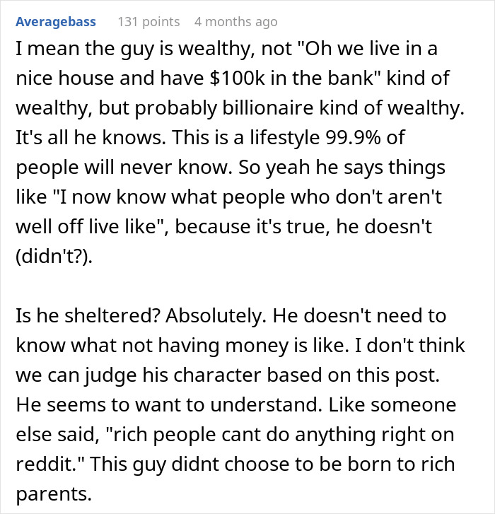 Rich Guy Buys GF A Bunch Of Expensive Stuff, Confused When She Gives Him A Reality Check Rich Guy Buys GF A Bunch Of Expensive Stuff, Confused When She Gives Him A Reality Check