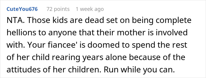 Comment discussing man trying to win over fiancee’s kids for years, facing challenges, and considering breaking up. Comment discussing man trying to win over fiancee’s kids for years, facing challenges, and considering breaking up.