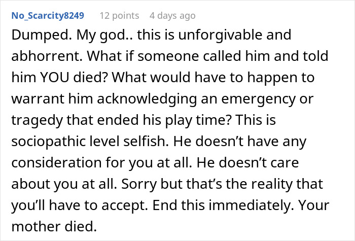 Alt text: Woman faces heartbreak as her mother’s death reveals boyfriend’s true character in a shocking betrayal.