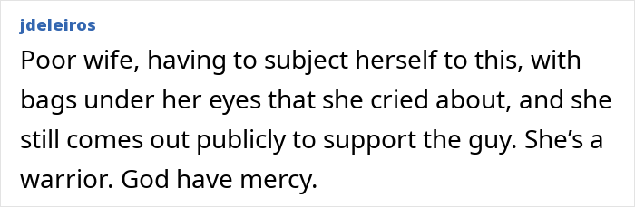 Comment on a post about a pastor caught walking around in thong and wig, expressing sympathy for his wife. Comment on a post about a pastor caught walking around in thong and wig, expressing sympathy for his wife.