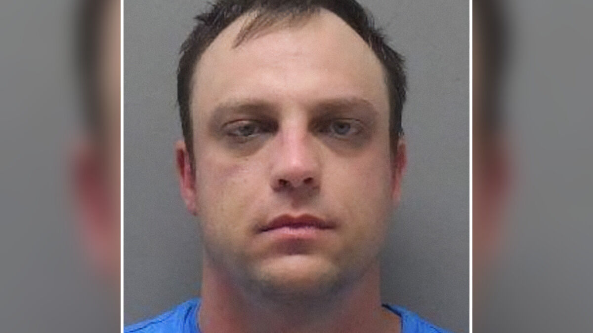 Mugshot of a father-of-two accused of assaulting a friend after she refused to let him drink her breast milk.