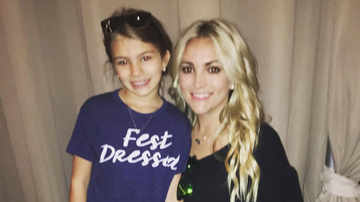 Jamie Lynn Spears with her daughter, both smiling and posing indoors, related to accident coma news update.