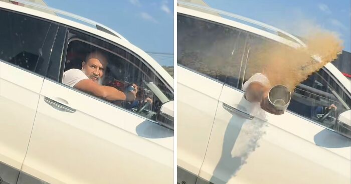 “Instant Karma”: Road Rage Passenger’s Coffee Toss At Driver Backfires Hilariously In Viral Video